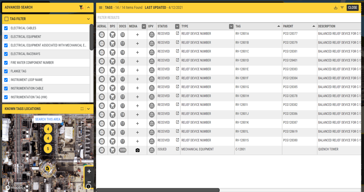 Screenshot of iHawk software
